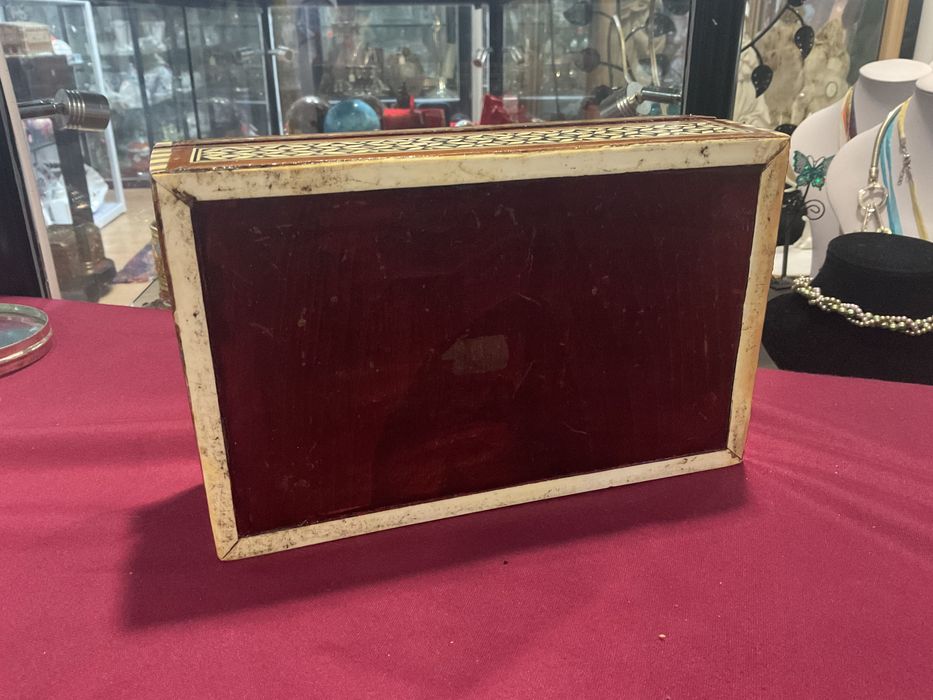 Caixa joias Sirian inlaid madre pérola 20x13x6 cm ,anúncios abaixo