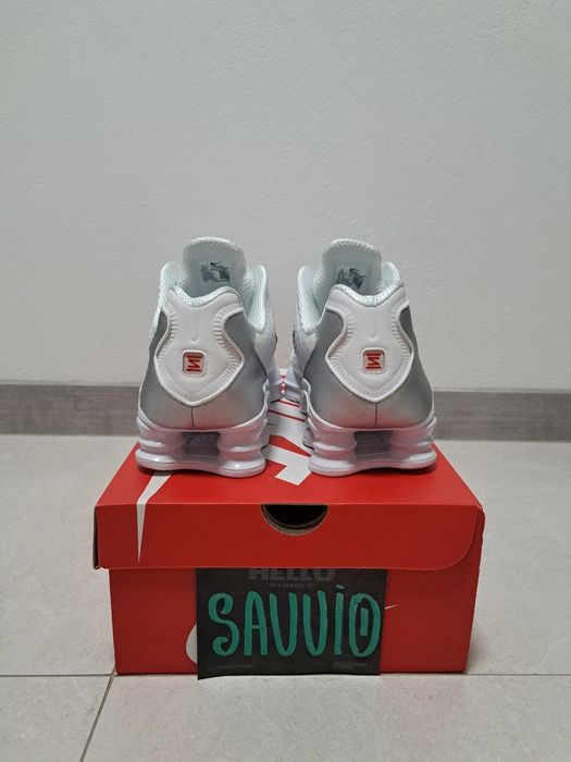 Buty Nike Shox TL White Metallic Silver r.44.5