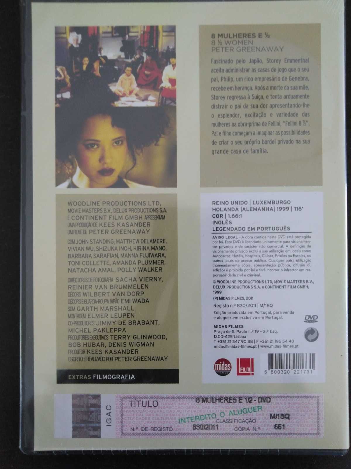 DVD "8 mulheres e ½", de Peter Greenaway