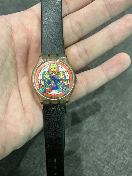 RELÓGIO RARO VINTAGE Swatch 1994 - Bonecas Matryoshka (GK204)