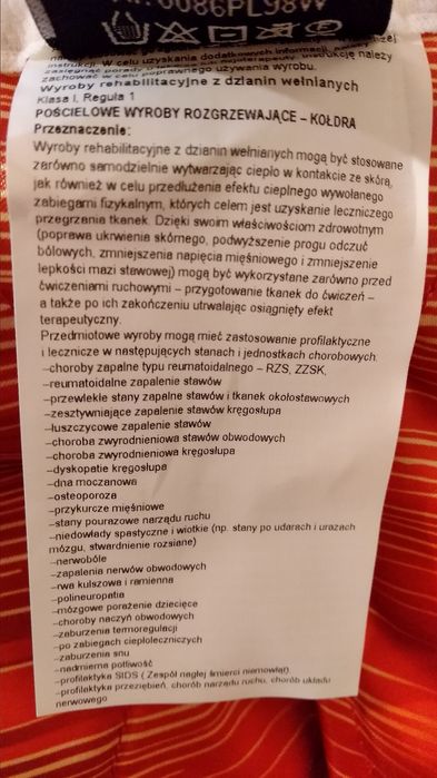 Sprzedam pościel rehabilitacyjną