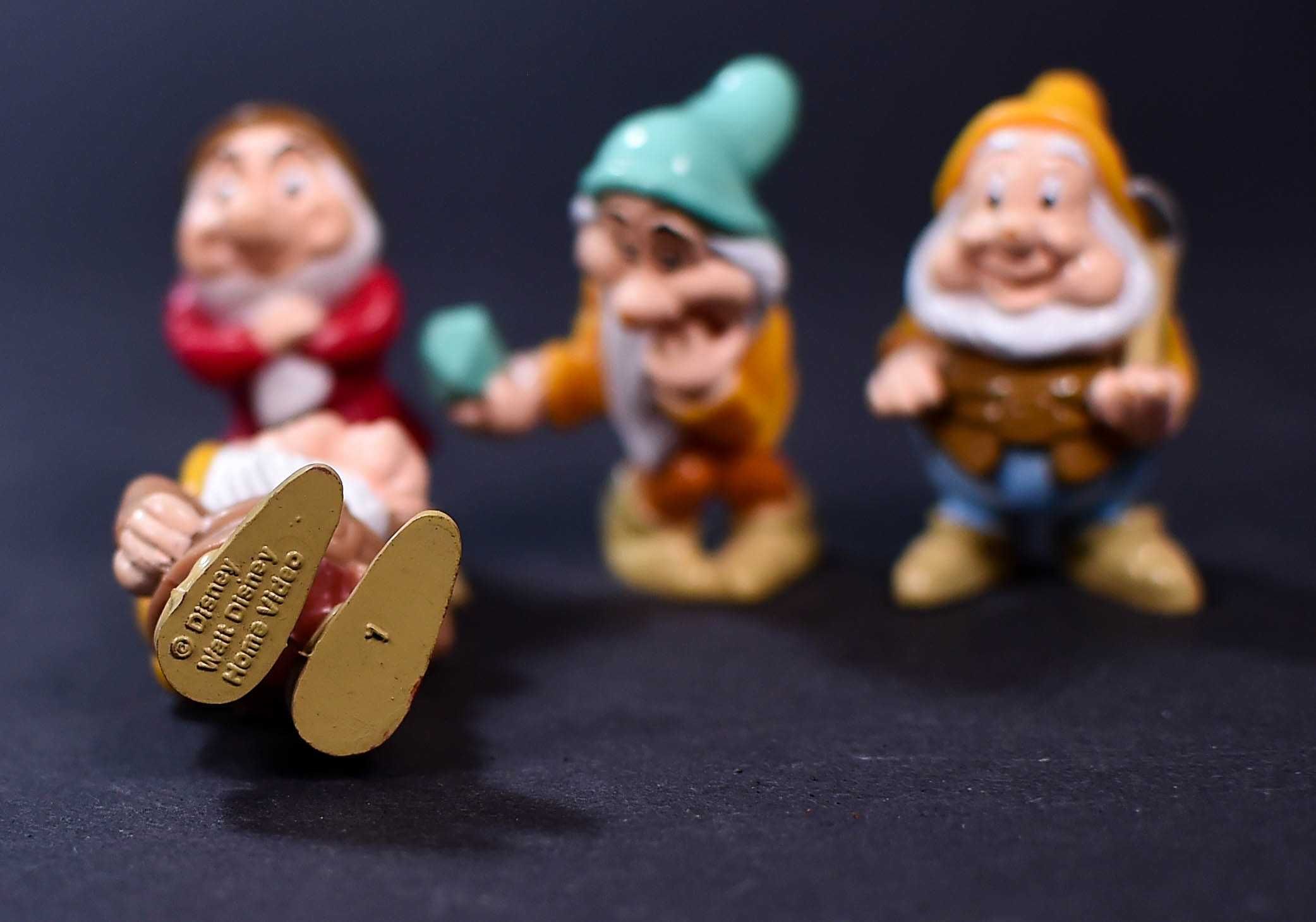 4x Krasnoludki Walt disney Gumowe