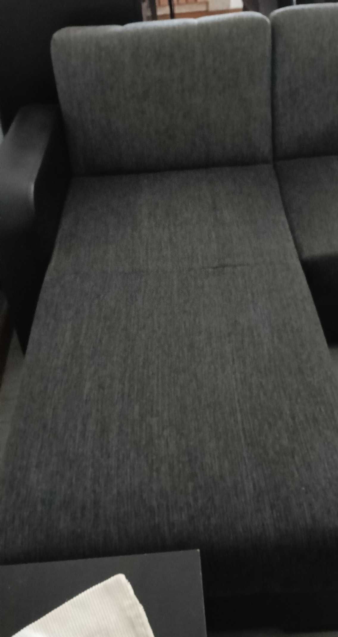 Sofá Chaise Longue 3 lugares em "L", cama e arrumos