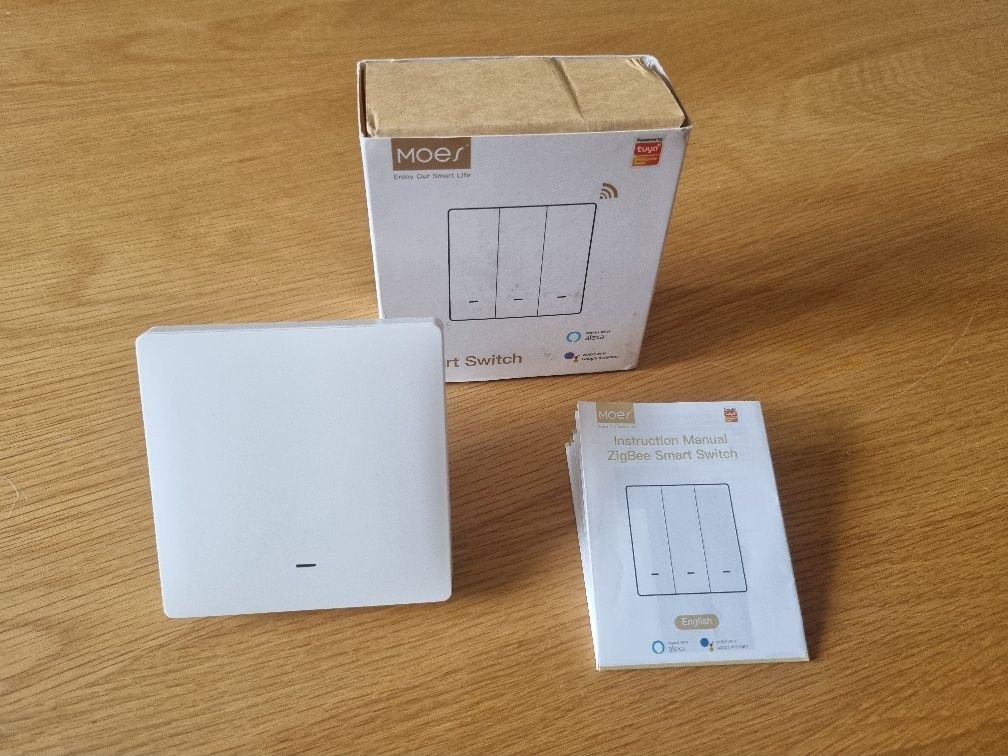 Włącznik światła Moes Zigbee Tuya Home Assistant