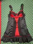 Lingerie preta/vermelha (nova)