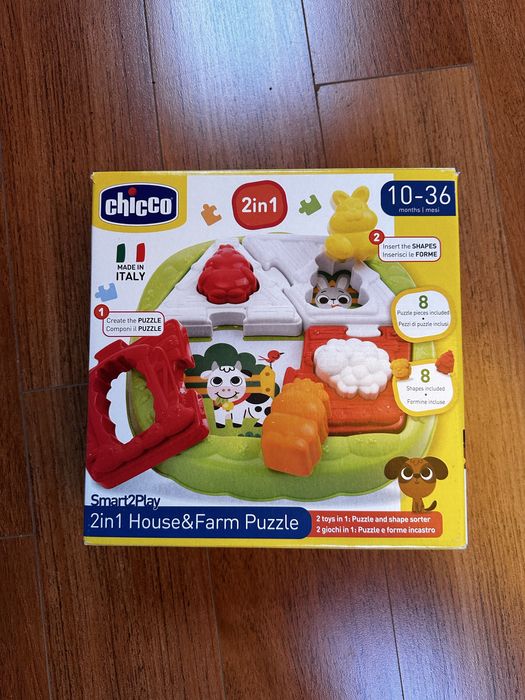 CHICCO 2 em 1 House&Farm Puzzle