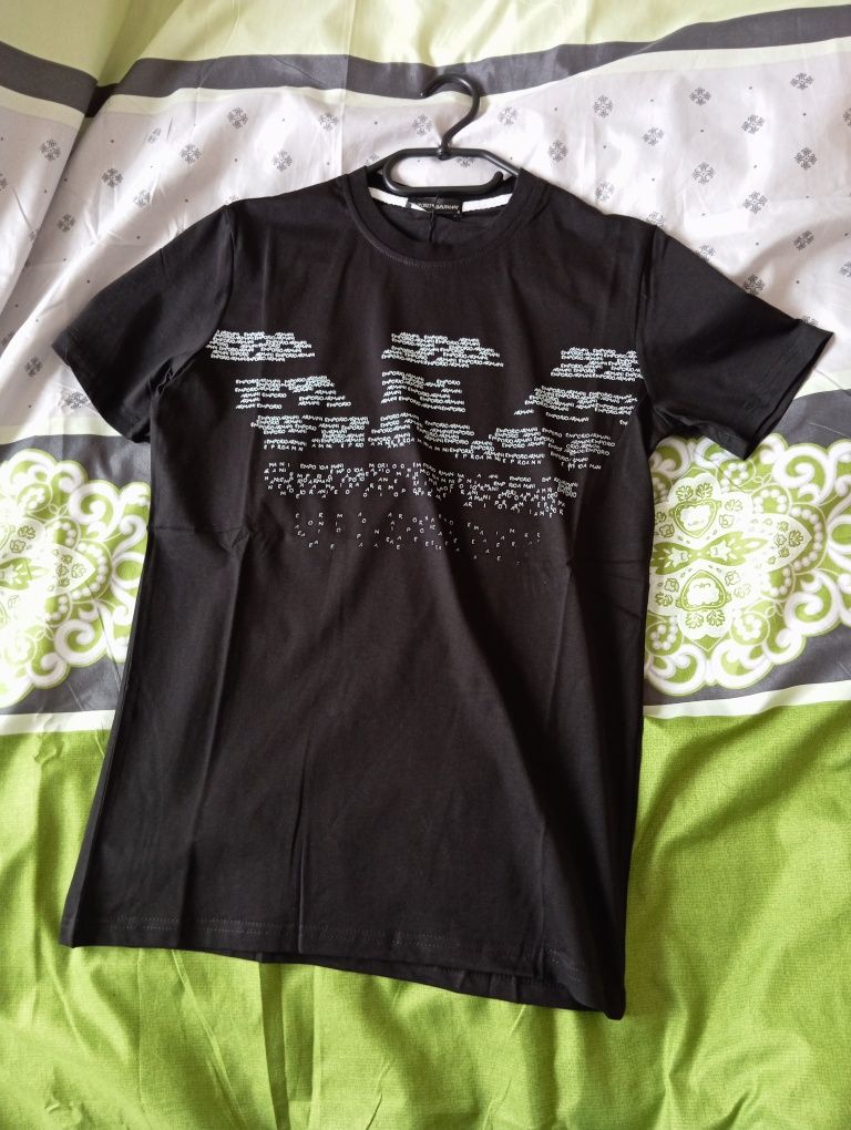 Koszulka Emporio Armani, t-shirt classic czarny S, nowość!
