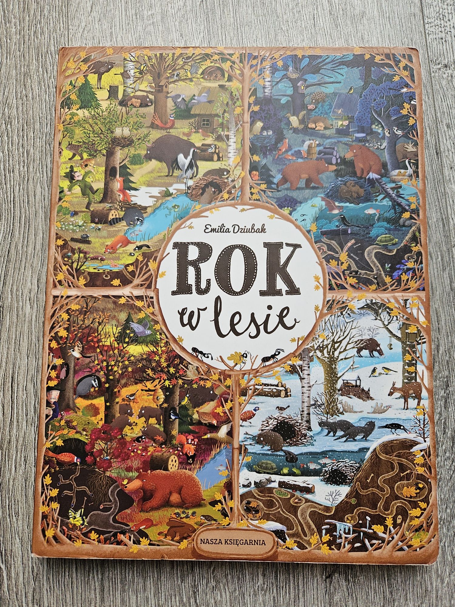 Książka dla dzieci Rok w lesie