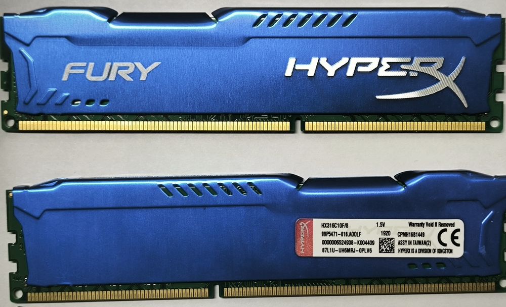 RAM 2x8 Gb 1600 Mhz Kingston HyperX Fury