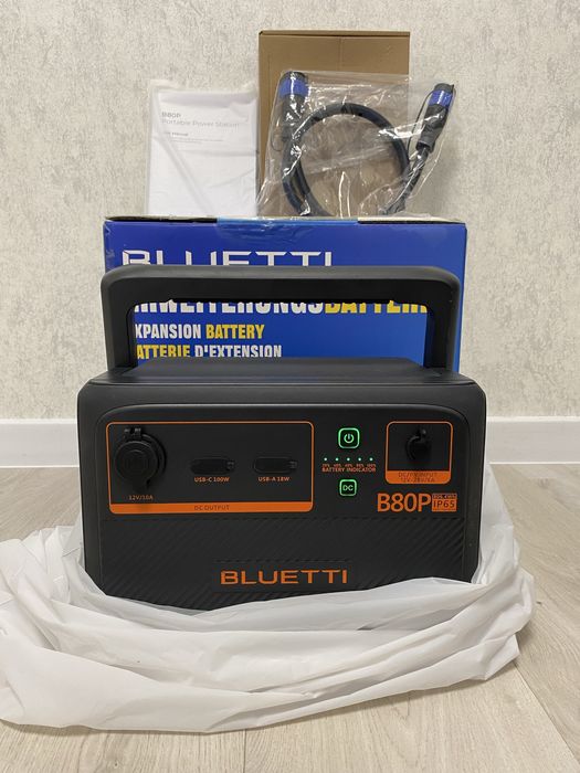Bluetti AC60 (403 вт.ч + додаткова батарея Bluetti B80P (806вт.ч)=1209