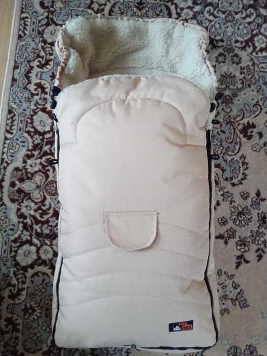 Теплий конверт на овчині у візок