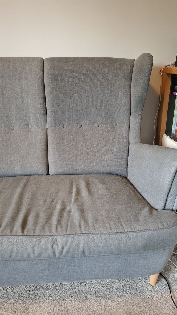 Sofa 3-osobowa Strandmon, Ciemnoszary Nordvalla (z IKEA)