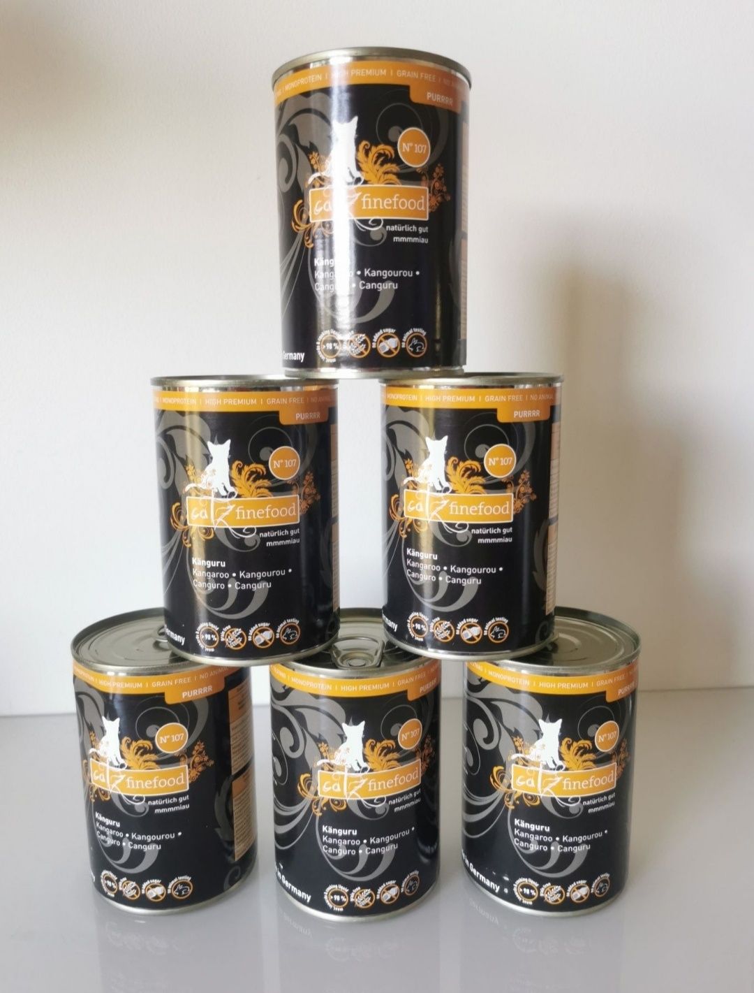 KANGUR 6 sztuk x 400 g Catz finefood Purrrr No. 107  karma dla kota