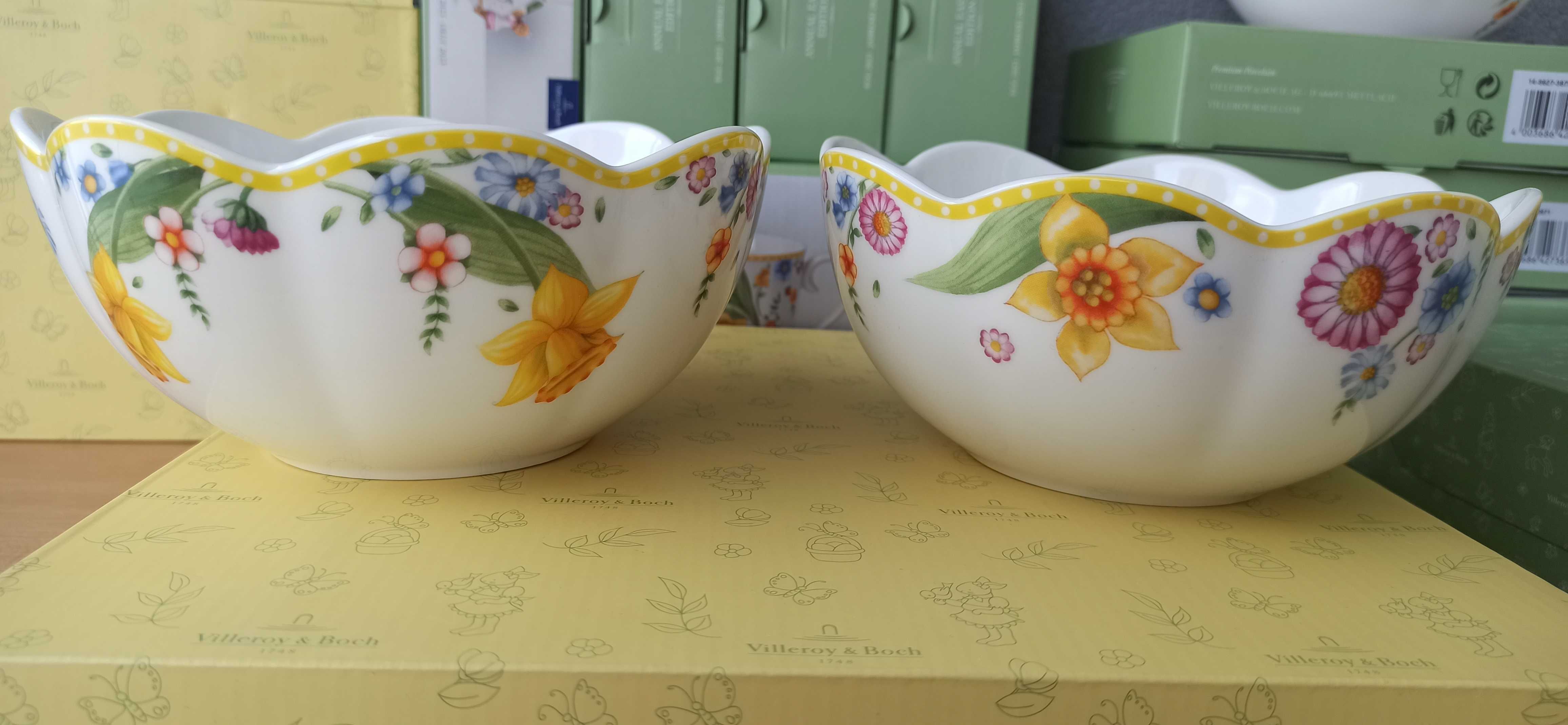 Большие и маленькие салатники Villeroy&Boch серия Spring Awakening