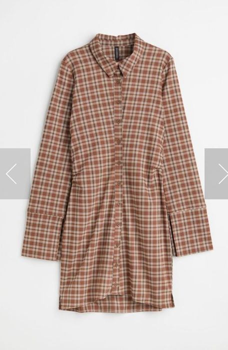 Платье пиджак шоколадного цвета PLT и HM