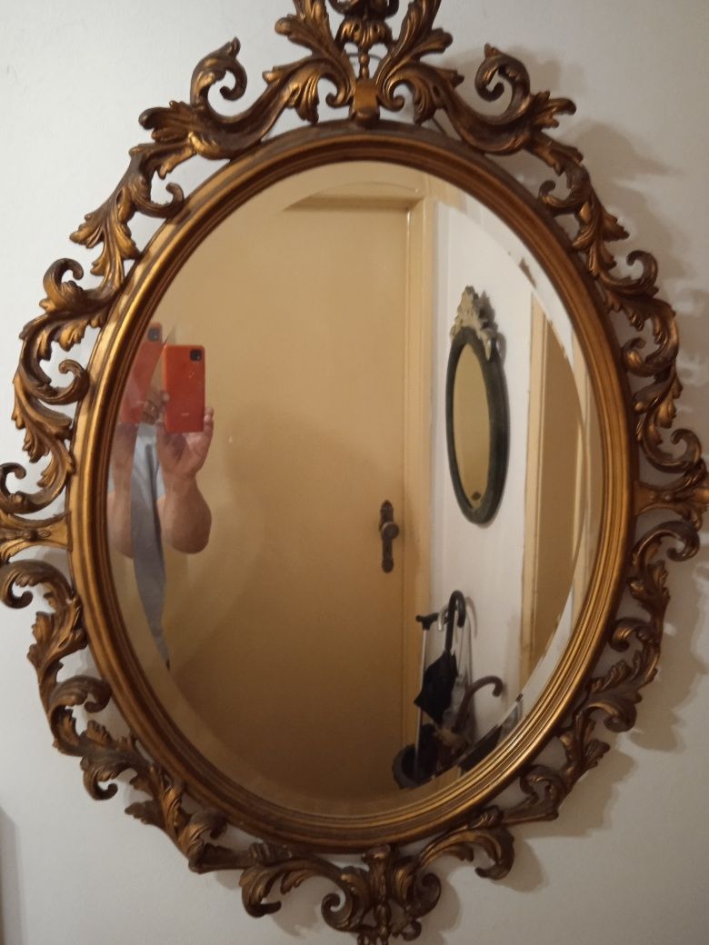 Espelho em madeira,em talha