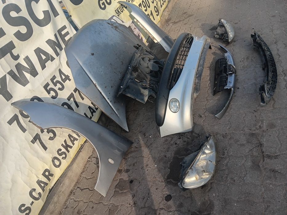 Peugeot 206 maska zderzak błotnik lampa grill pas chłodnice 1.4 KPL