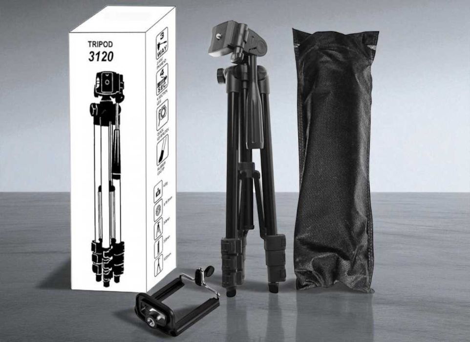 Металевий штатив трипод для телефону, тринога Tripod 3120 35-102 см