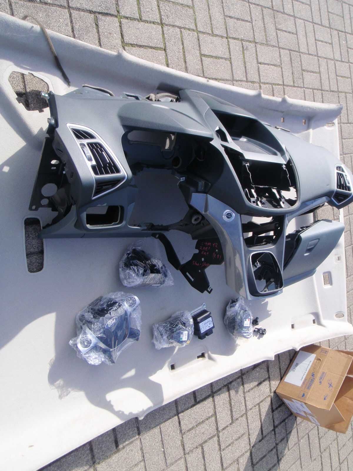 Ford C-Max mk2 konsola, kokpit,deska ,airbak ,orginał komplet