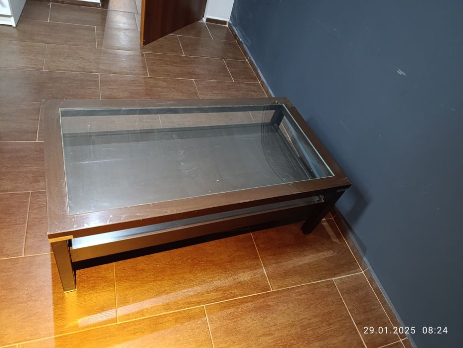 Ława stolik kawowy szkło venge