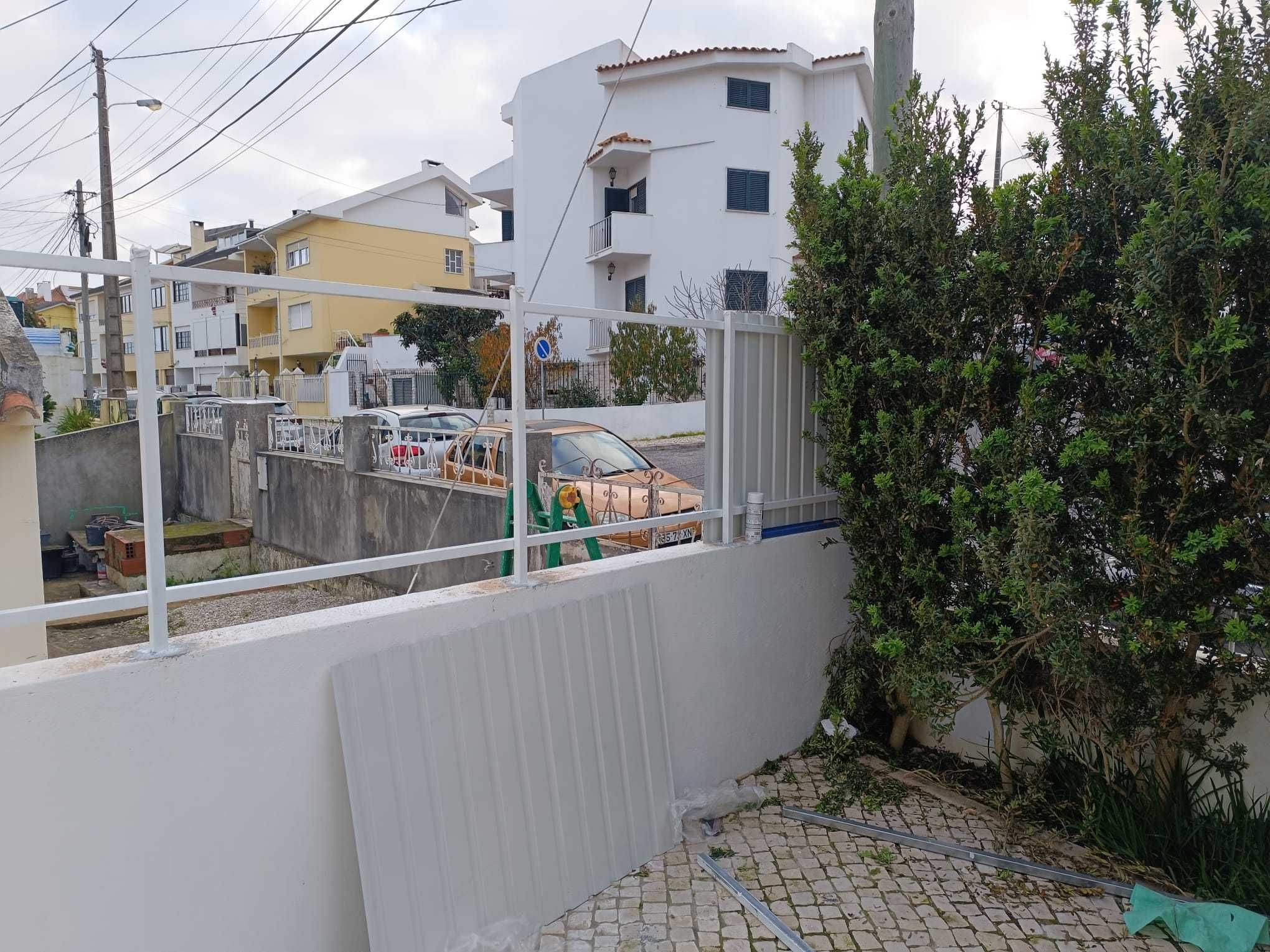 vedações em chapa/rede - serralharia e carpintaria