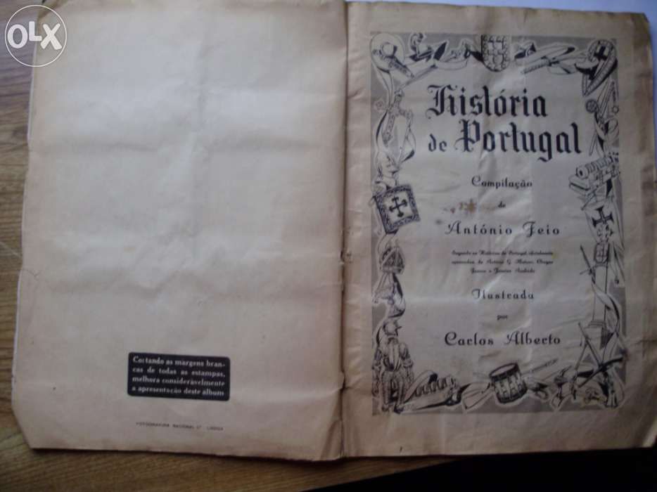 Caderneta de cromos"História de Portugal",completa.