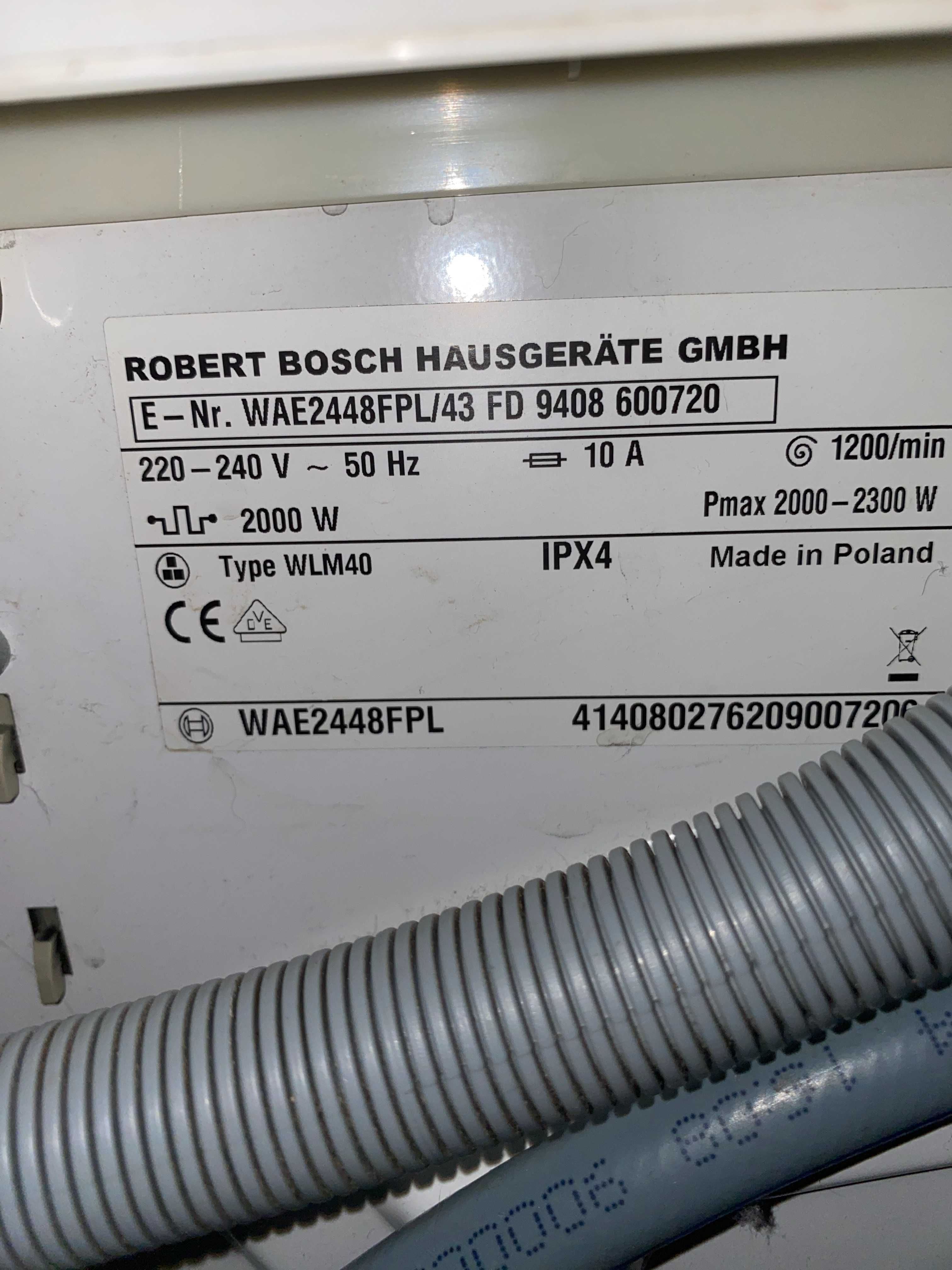 Pralka BOSCH WAE 2448 FPL A+++ 7 kg 1200 obr./min.