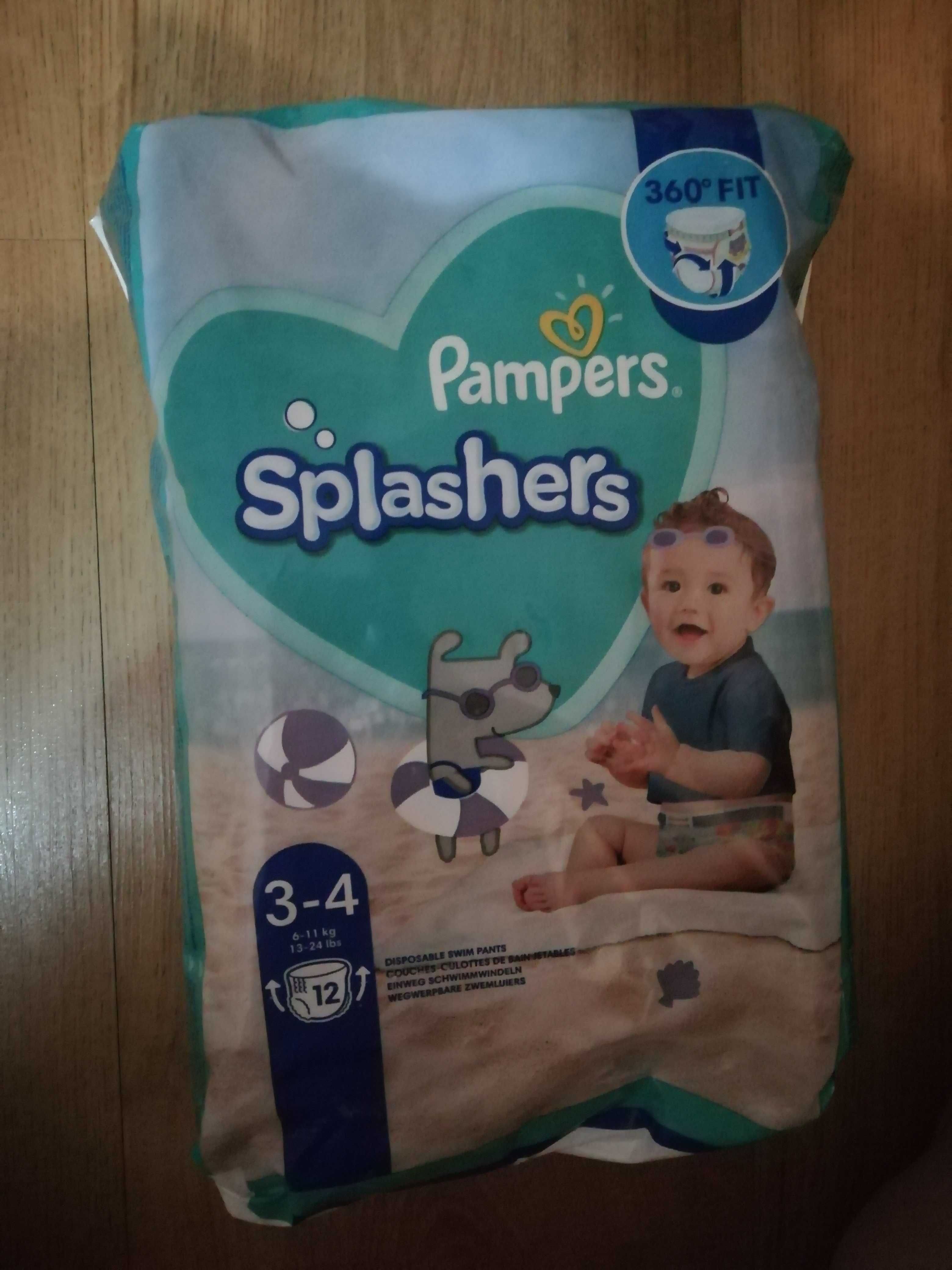 Pampersy do wody, pampers splasher i huggies, 20szt