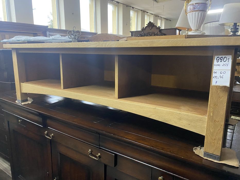 Szafka RTV drewniana dębowa solidna nowoczesna stan bdb FV DOWÓZ