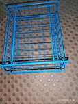 Cesta de papéis  para secretária,2 andares, como  nova de cor azul