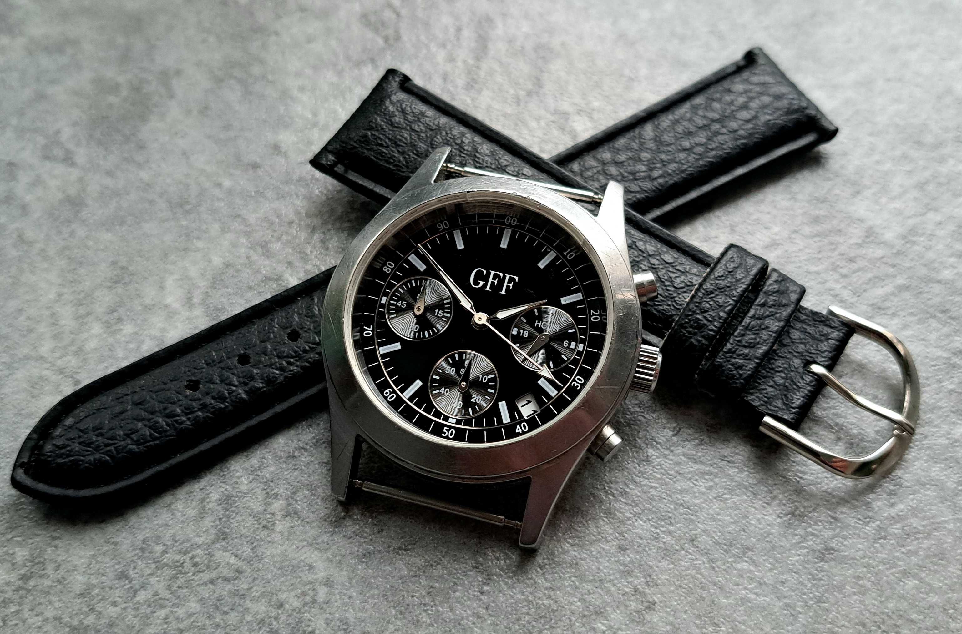 GFF - niemiecki zegarek kwarcowy chronograf na mechanizmie SEIKO