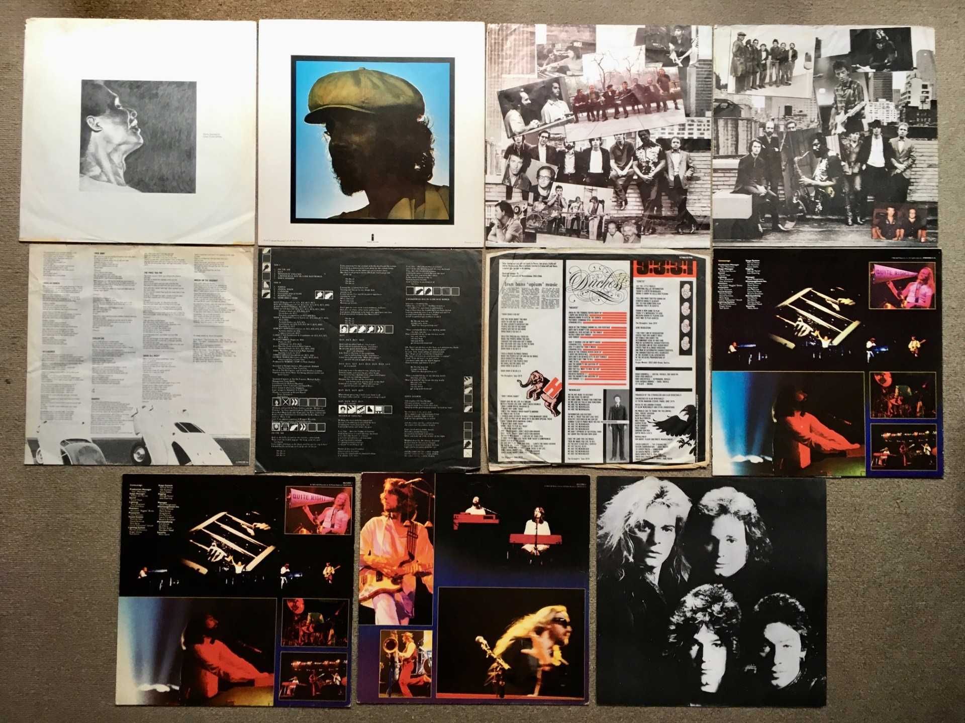 Lote de 90 capas discos de vinil - LPs singles capas interiores