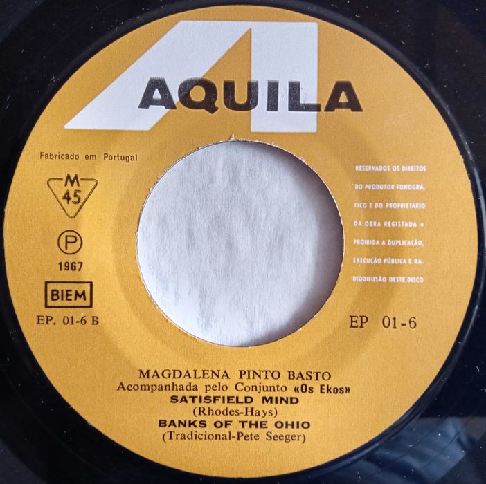 Magdalena Pinto Basto	- - - - -	Acompanhada Pelo Conjunto Os Ekos	- EP