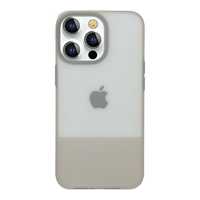 Etui Kingxbar Plain Series do iPhone'a 13 - Szary Silikonowy Pokrowiec