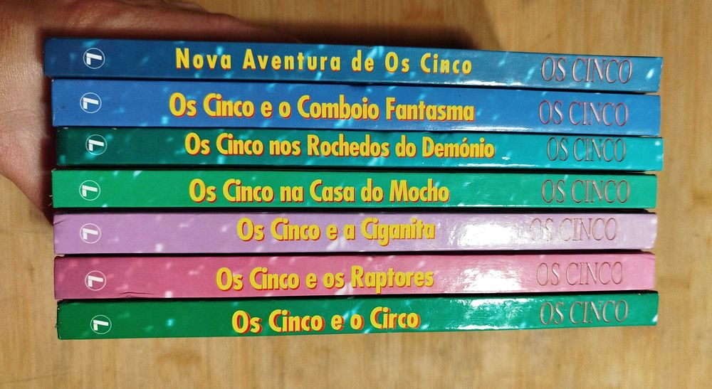 Livros antigos D´Os Cinco de Enid Blyton
