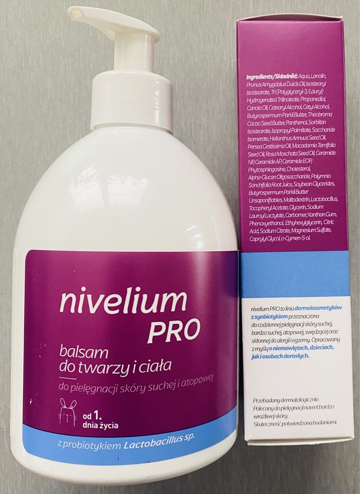2x NIVELIUM PRO balsam do twarzy ciała krem skóra sucha atopowa od 1dn