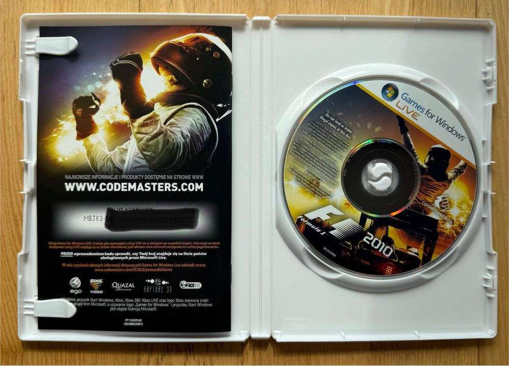 Formuła 1 F1 2010 Polska Wersja PC DVD - NOWE