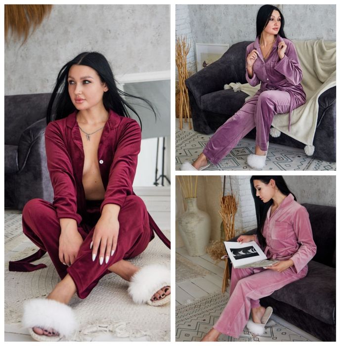 Двійка велюр рубчик різні кольори