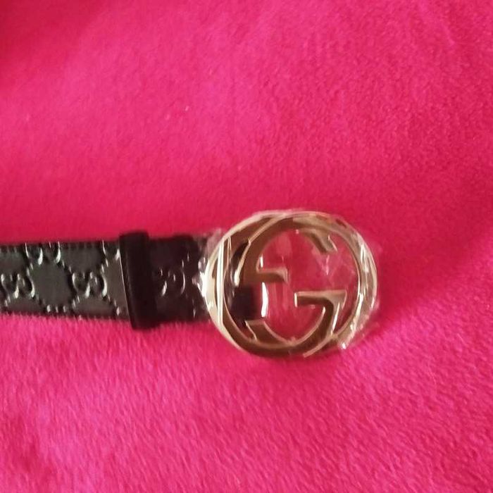 Cinto para Homem GUCCI Logo, couro / pele preto 105cm - Novo, em caixa