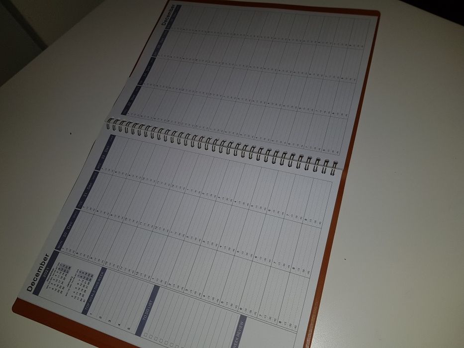 notes planer kalendarz 2021 - 2022 brązowy