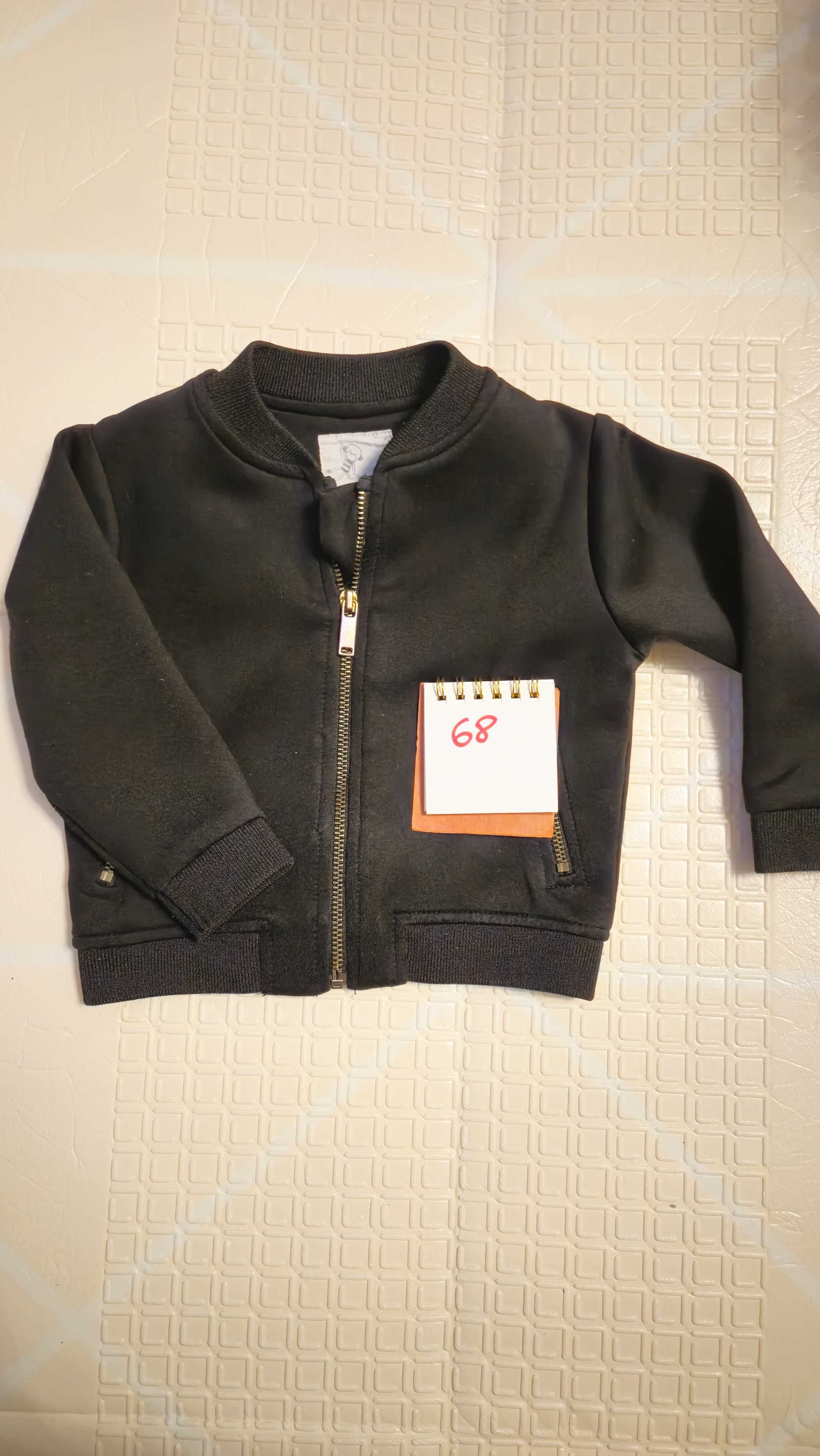 Czarna bluza rozpinana kurtka 68 River Island Mini
