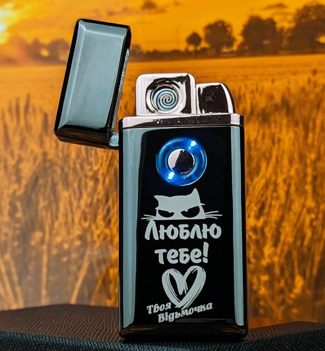 Гравіювання на запальничках. USB турбо зажигалка