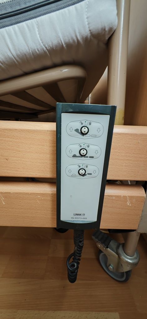 Łóżko rehabilitacyjne Linak – elektryczne, 3-funkcyjne