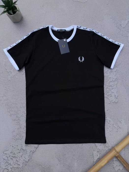 Футболка Fred з лампасами. Чоловіча футболка Фред перрі. ЛЮКС якість