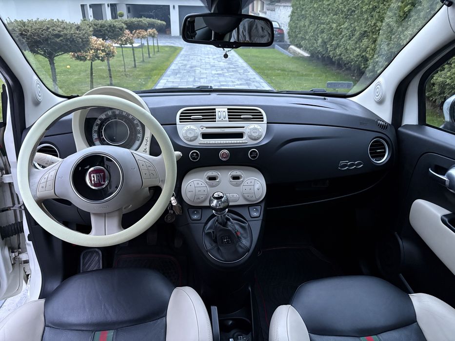 Fiat 500 1.2 by Gucci, prywatne, bezwyp. krajowy, skóry, ładny, klima