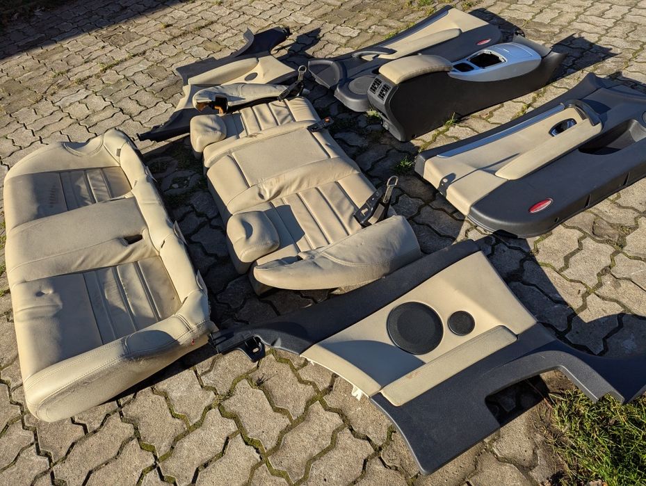 skórzana kanapa tylna i wnętrze do Renault Laguna III Coupé