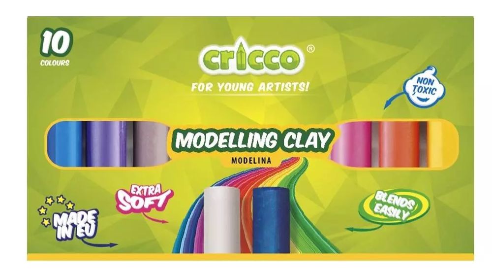 Modelina 10 kolorów CRICCO. Cricco