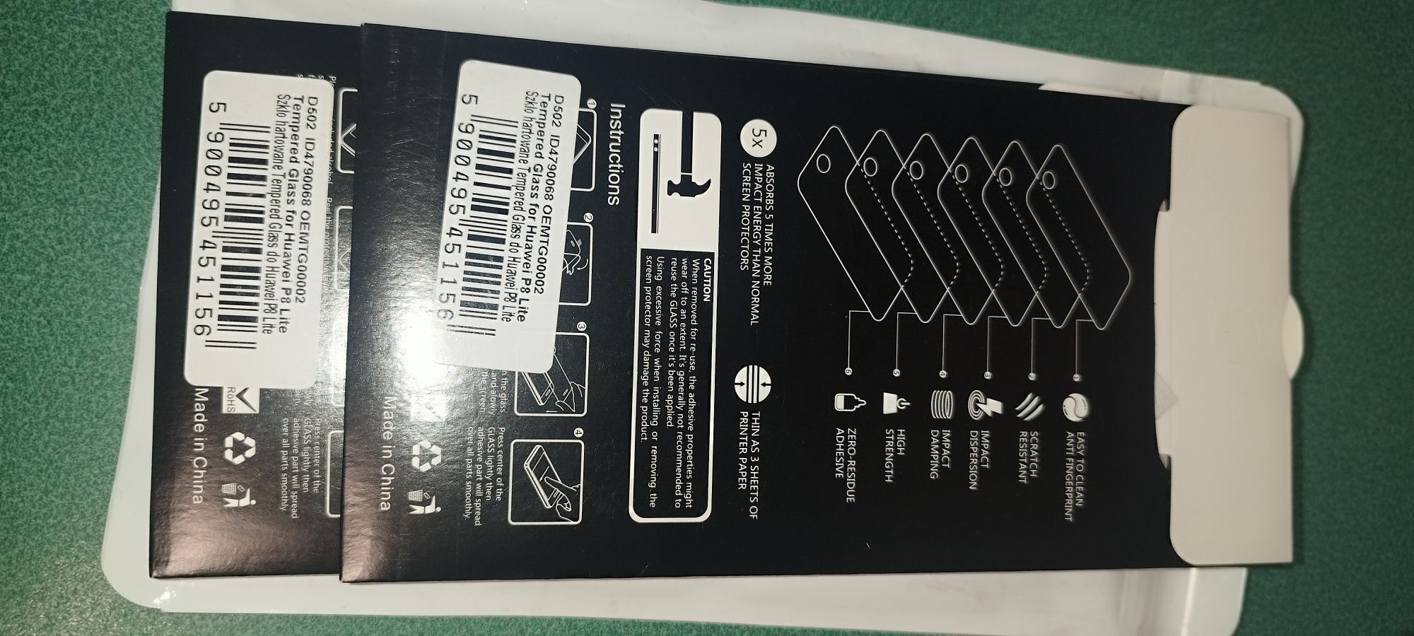 Huawei p8lite etui hard + 2 szkła wszystko nowe