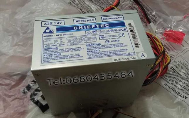 Блок питания ATX Chieftec 360W MODEL: HPC-360-202