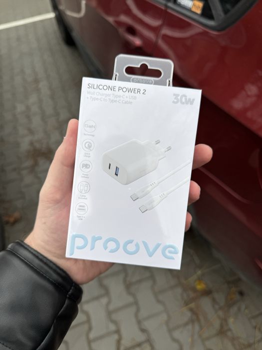 Комплект зарядки Proove 2 30W (Type-C + USB) + Cable Type-C to Type-C